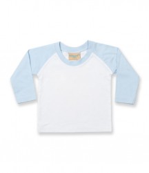Image 3 of Larkwood Baby/Toddler Long Sleeve Baseball T-Shirt