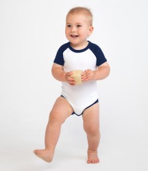 Larkwood Essential Short Sleeve Baby Baseball Bodysuit image