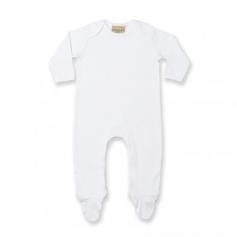 Image 4 of Larkwood Contrast Baby Sleepsuit