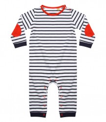 Image 2 of Larkwood Baby Long Sleeve Striped Bodysuit