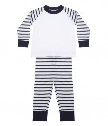 Image 3 of Larkwood Baby/Toddler Striped Pyjamas