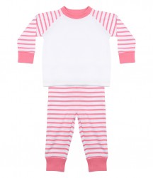 Image 2 of Larkwood Baby/Toddler Striped Pyjamas