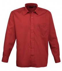 Image 3 of Premier Long Sleeve Poplin Shirt