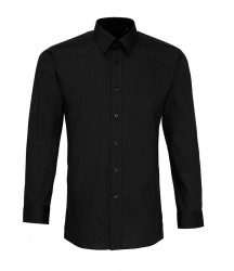 Image 2 of Premier Long Sleeve Fitted Poplin Shirt