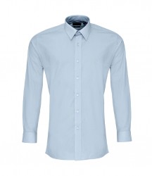 Image 3 of Premier Long Sleeve Fitted Poplin Shirt