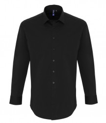 Image 2 of Premier Long Sleeve Stretch Fit Poplin Shirt