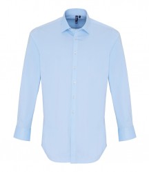 Image 5 of Premier Long Sleeve Stretch Fit Poplin Shirt