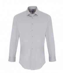 Image 3 of Premier Long Sleeve Stretch Fit Poplin Shirt