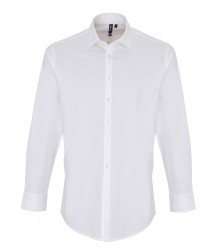 Image 4 of Premier Long Sleeve Stretch Fit Poplin Shirt