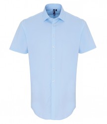 Image 3 of Premier Short Sleeve Stretch Fit Poplin Shirt
