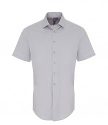 Image 5 of Premier Short Sleeve Stretch Fit Poplin Shirt