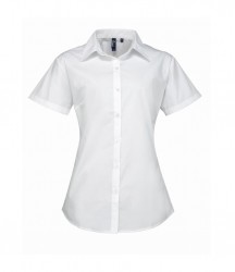 Image 3 of Premier Ladies Supreme Short Sleeve Poplin Shirt