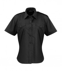 Image 2 of Premier Ladies Short Sleeve Pilot Shirt