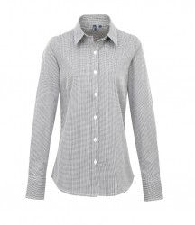 Image 5 of Premier Ladies Gingham Long Sleeve Shirt