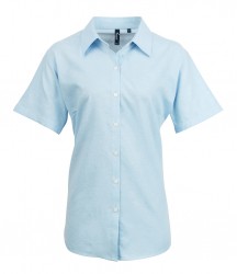 Image 4 of Premier Ladies Signature Short Sleeve Oxford Shirt