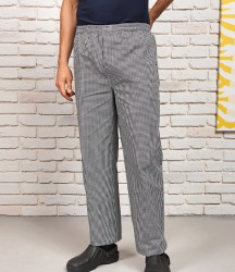 Premier Pull On Chef's Check Trousers image
