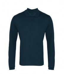 Image 3 of Premier Long Sleeve Coolchecker® Piqué Polo Shirt
