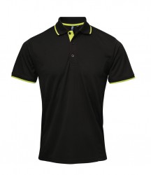 Image 8 of Premier Contrast Coolchecker® Piqué Polo Shirt
