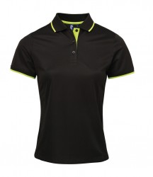 Image 8 of Premier Ladies Contrast Coolchecker® Piqué Polo Shirt