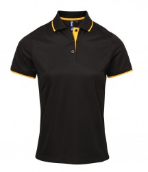 Image 7 of Premier Ladies Contrast Coolchecker® Piqué Polo Shirt