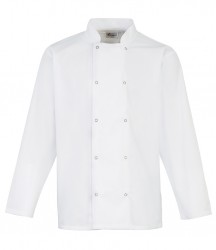 Image 3 of Premier Unisex Long Sleeve Stud Front Chef's Jacket
