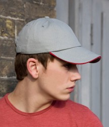 Result Low Profile Heavy Brushed Cotton Cap with Sandwich Peak image