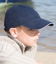 Result Kids Low Profile Heavy Brushed Cotton Cap image