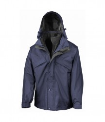 Image 2 of Result 3-in-1 Waterproof Zip and Clip Fleece Lined Jacket