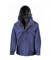 Image 4 of Result 3-in-1 Waterproof Zip and Clip Fleece Lined Jacket