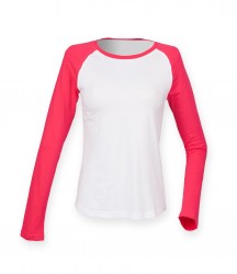 Image 7 of SF Ladies Long Sleeve Baseball T-Shirt