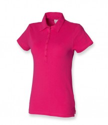 Image 4 of SF Ladies Stretch Piqué Polo Shirt