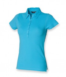 Image 5 of SF Ladies Stretch Piqué Polo Shirt