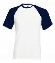 Image 3 of Fruit of the Loom Contrast Baseball T-Shirt