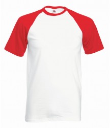 Image 7 of Fruit of the Loom Contrast Baseball T-Shirt