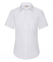 Image 6 of Fruit of the Loom Lady Fit Short Sleeve Poplin Shirt