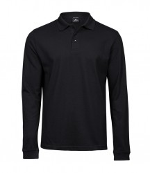 Image 4 of Tee Jays Luxury Stretch Long Sleeve Polo Shirt