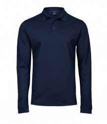 Image 3 of Tee Jays Luxury Stretch Long Sleeve Polo Shirt