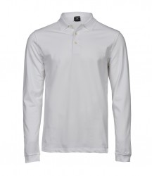 Image 2 of Tee Jays Luxury Stretch Long Sleeve Polo Shirt