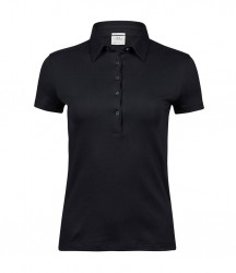 Image 2 of Tee Jays Ladies Pima Cotton Interlock Polo Shirt
