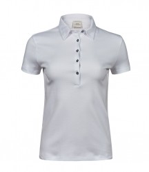 Image 3 of Tee Jays Ladies Pima Cotton Interlock Polo Shirt