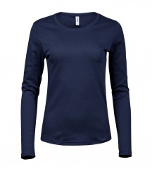 Image 4 of Tee Jays Ladies Long Sleeve Interlock T-Shirt