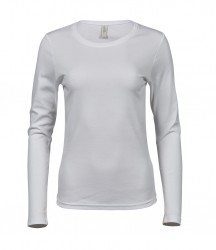 Image 3 of Tee Jays Ladies Long Sleeve Interlock T-Shirt