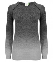 Image 2 of Tombo Ladies Seamless Fade Out Long Sleeve Top