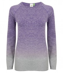 Image 3 of Tombo Ladies Seamless Fade Out Long Sleeve Top