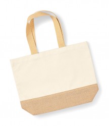 Image 2 of Westford Mill Jute Base Canvas Tote
