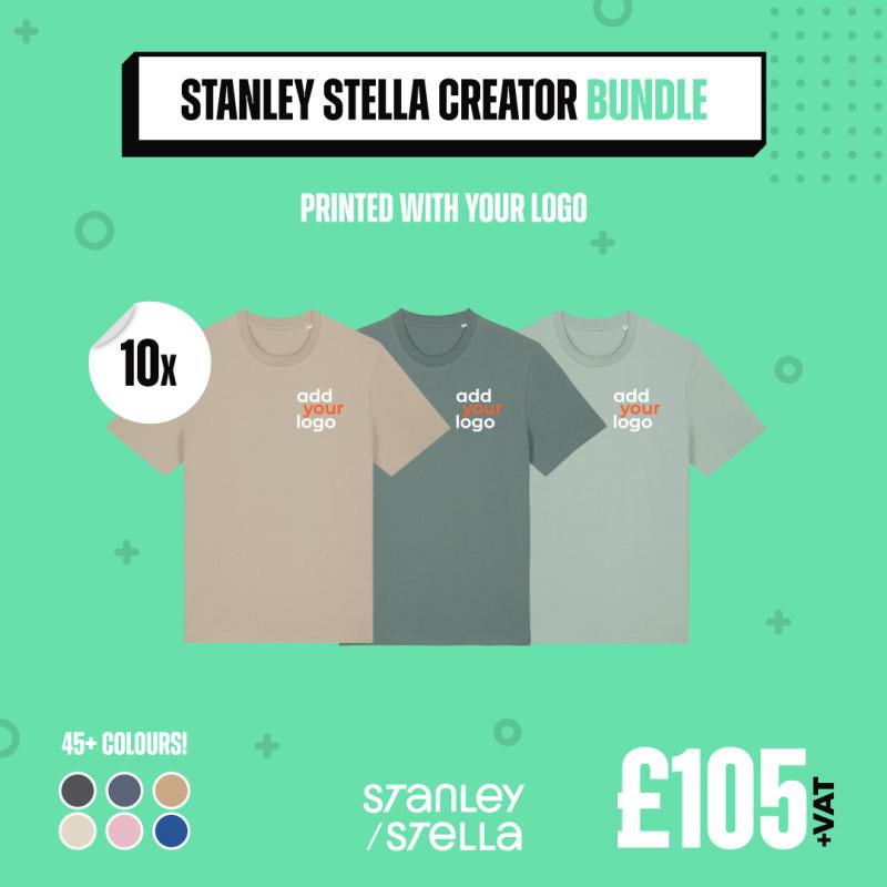 View our 10 Stanley Stella Creator Bundle, Price-£105.00 exc. VAT