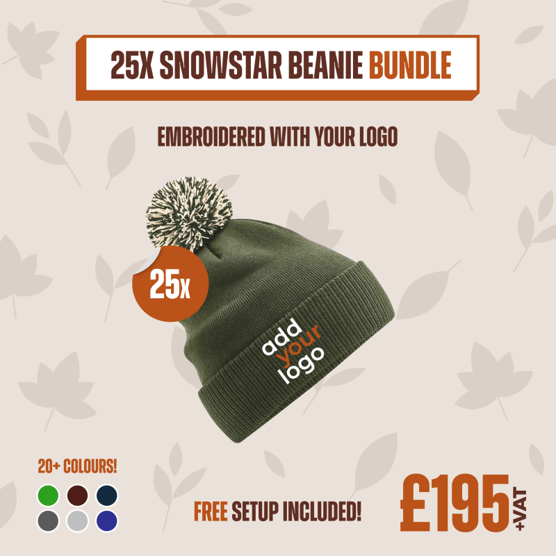 View our 25 Snowstar Beanie Bundle, Price-£195.00 exc. VAT