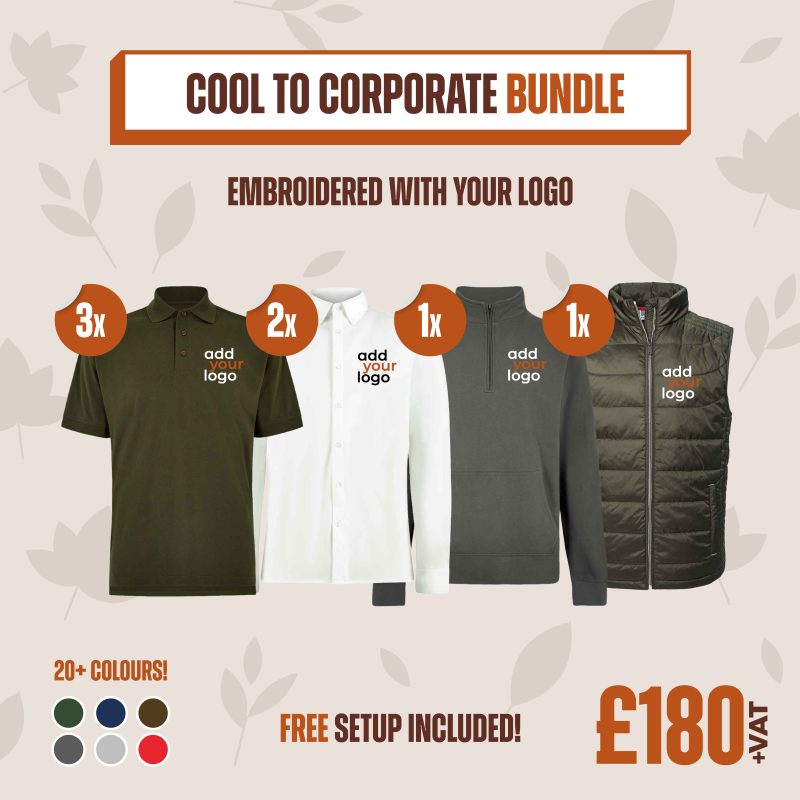 View our Cool To Corporate Bundle, Price-&pound;180.00&nbsp;exc. VAT