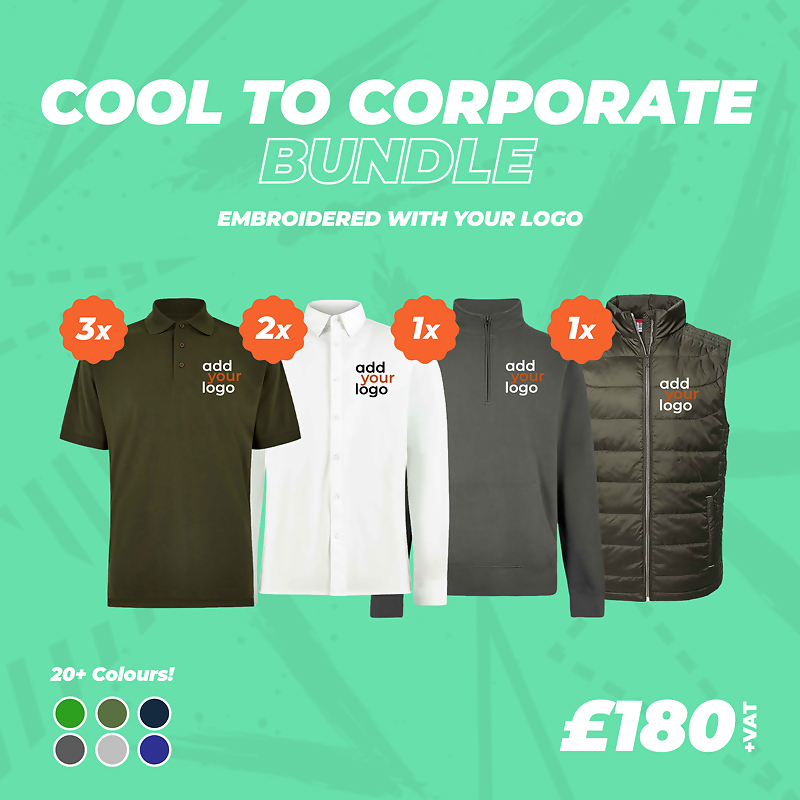 View our Cool To Corporate Bundle, Price-&pound;180.00&nbsp;exc. VAT
