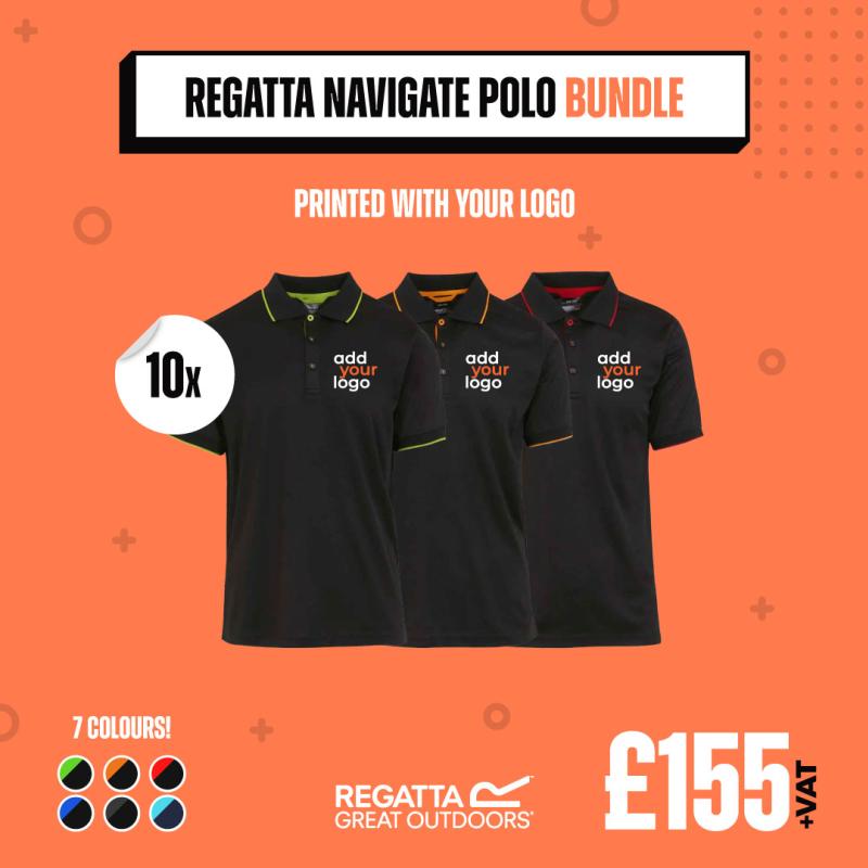 View our Regatta Navigate Polo Bundle, Price-£155.00 exc. VAT